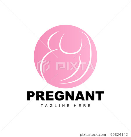 Pregnant Logo, Mom And Baby Health Care Design, Pregnant And Baby Medicine Brand Icon Vector 99824142