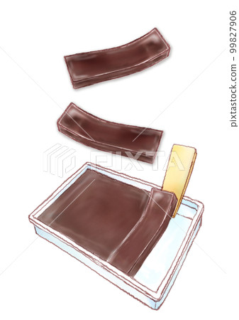Mizuyokan of Fukui _ cross section vertical row Mizuyokan of Fukui _ cross section vertical row 99827906