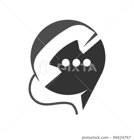 phone chat logo template Icon Illustration Brand Identity.Isolated and flat illustration. Vector graphic phone chat logo template Icon Illustration Brand Identity.Isolated and flat illustration. Vector graphic 99829767