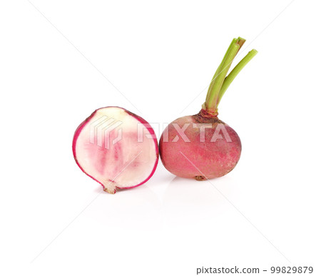 radish isolated on white background. radish isolated on white background. 99829879