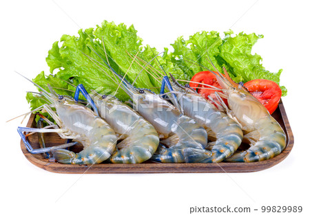Fresh shrimp isolated on white background. Fresh shrimp isolated on white background. 99829989