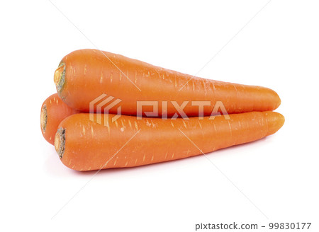 fresh vegetable carrots isolated on white background 99830177