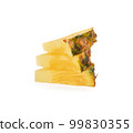 Pineapple isolated on white background 99830355