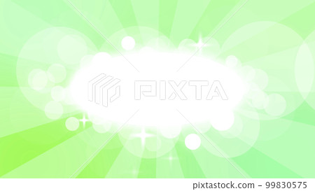 Radiation and sparkling white frame and green background material Radiation and sparkling white frame and green background material 99830575