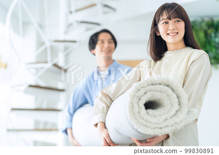 移動 轉移 包裝 丈夫夫婦 家庭生活方式 生活 99830891