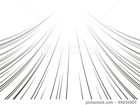Concentrated line with speed and centripetal feeling Rising curve Horizontal 99830905