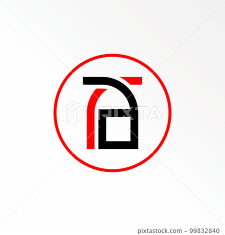 Unique letter or word AR or RA font on flip position image graphic icon logo design abstract concept vector stock. Can be used as a symbol related to initial or monogram 99832840