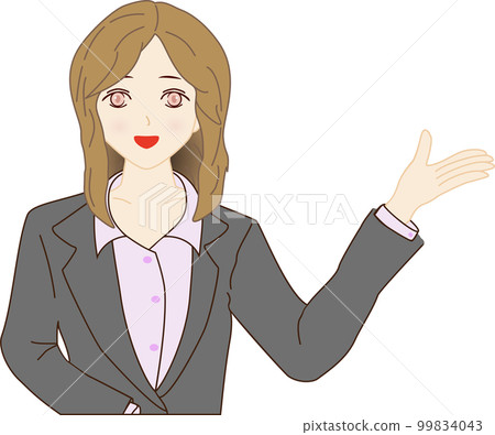 A woman in a suit giving guidance Part 1 99834043