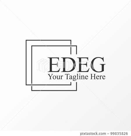 Simple and unique double line square in connect or shadow image graphic icon logo design abstract concept vector stock. Can be used as a symbol related to frame or template Simple and unique double line square in connect or shadow image graphic icon logo design abstract concept vector stock. Can be used as a symbol related to frame or template 99835826