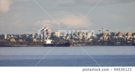 Vancouver City, Ships, Residential Homes and Buildings. 99836125