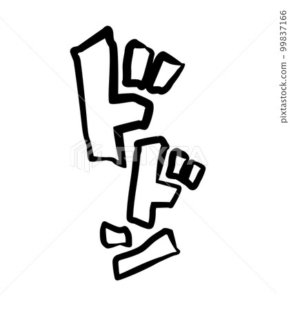 [擬聲詞] 可用於漫畫和視頻的多頓音效和擬聲詞（片假名、擬聲詞） 99837166