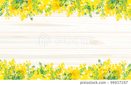 Cute fashionable mimosa background illustration 99837287