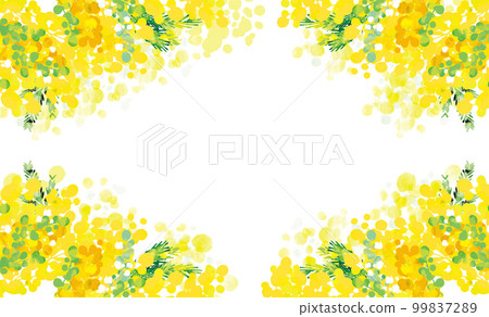 Cute fashionable mimosa background illustration 99837289