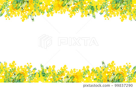 Cute fashionable mimosa background illustration 99837290
