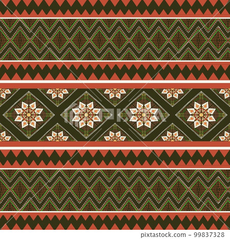Beautiful seamless pattern handmade ikat art.folk embroidery and Mexican style. Aztec geometric art ornament print. photo mandalas pattern and Background concept. Beautiful seamless pattern handmade ikat art.folk embroidery and Mexican style. Aztec geometric art ornament print. photo mandalas pattern and Background concept. 99837328