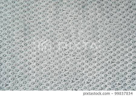 Knitted warm white fabric or sweater. Cozy - Stock Photo