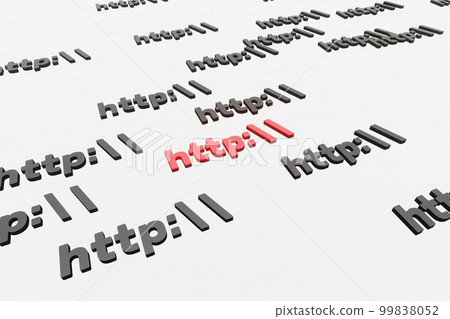 Http symbol sign on white background 3d render. Hypertext transfer protocol secure web 3 99838052