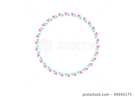 triangle color pencil circle frame 99840175