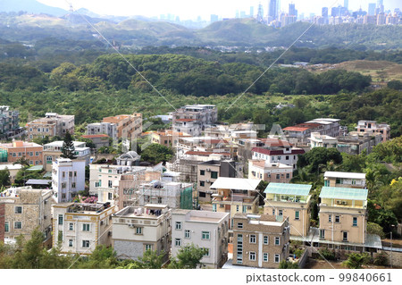 rural village scenery in Hong Kong at the border with Shenzhen  99840661