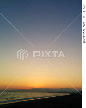 Sunset sky and seaside 99841573