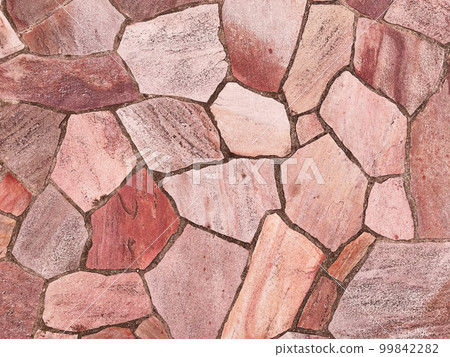 淺紅棕色鋪路石表面的背景圖像 淺紅棕色鋪路石表面的背景圖像 99842282