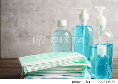 Alcohol sanitizer gel for washing hand protect infection coronavirus. 99843072