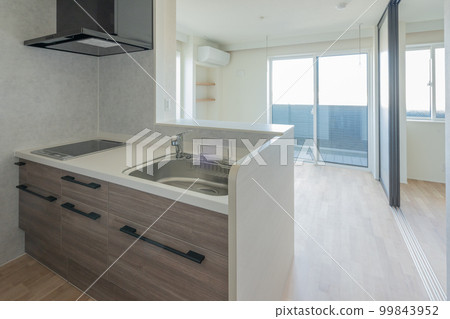 Interior view of the newly built apartment Living room Interior view of the newly built apartment Living room 99843952