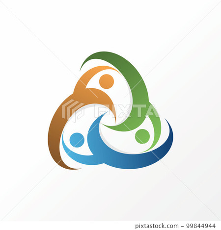 Unique cut triangle quadrangular around like motif or body human image graphic icon logo design abstract concept vector stock. Can be used as a symbol related to community or calligraphy Unique cut triangle quadrangular around like motif or body human image graphic icon logo design abstract concept vector stock. Can be used as a symbol related to community or calligraphy 99844944