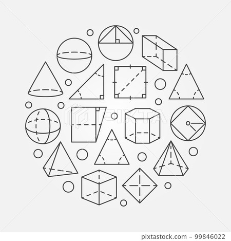 Basic geometry illustration Basic geometry illustration 99846022