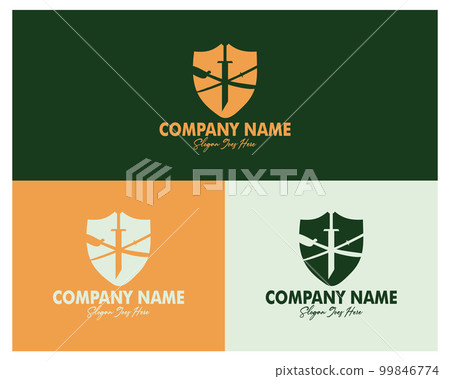 set of three knife logo combined with shield. premium vector design. appear with several color choices. Best for logo, badge, emblem, icon, design sticker, industry. available in eps 10. set of three knife logo combined with shield. premium vector design. appear with several color choices. Best for logo, badge, emblem, icon, design sticker, industry. available in eps 10. 99846774