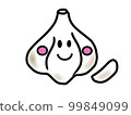 可愛的大蒜角色 99849099