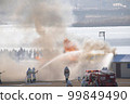 New Year's ceremony firefighting training Water discharge 99849490