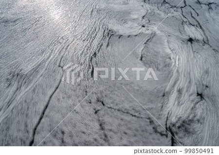 Hokkaido Drift ice on the Abashiri River seen from a boat Hokkaido Drift ice on the Abashiri River seen from a boat 99850491