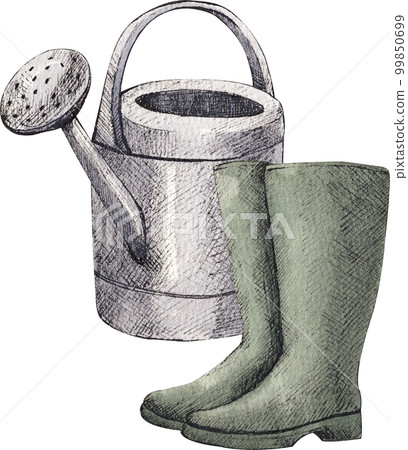 Farm life watercolor,character,animal,PNG element 99850699