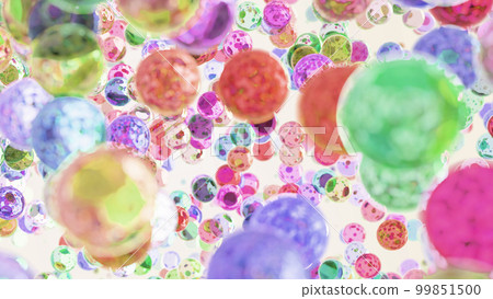 CG 彈珠 許多五顏六色的彈珠 CG 彈珠 許多五顏六色的彈珠 99851500