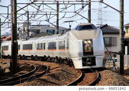 To Kusatsu Onsen ... Hot spring limited express "Kusatsu" 651 series 1000 series To Kusatsu Onsen ... Hot spring limited express "Kusatsu" 651 series 1000 series 99851842
