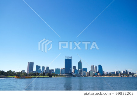 View of Perth buildings from the Swan River View of Perth buildings from the Swan River 99852202