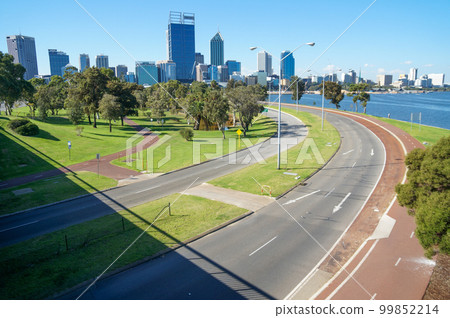 Perth skyscrapers and nearby roads Perth skyscrapers and nearby roads 99852214