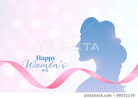 happy women's day pink background in creative style happy women's day pink background in creative style 99852239