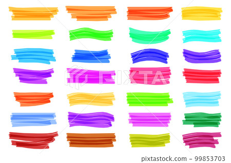 colored markers isolated, Stock image