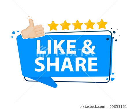 Like and share the thumbs up. Social networks promotion Like and share the thumbs up. Social networks promotion 99855161