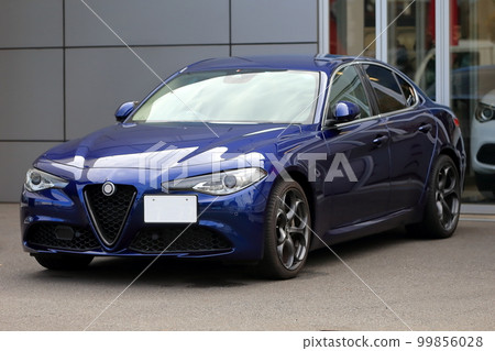 Image of a parked Italian car 99856028