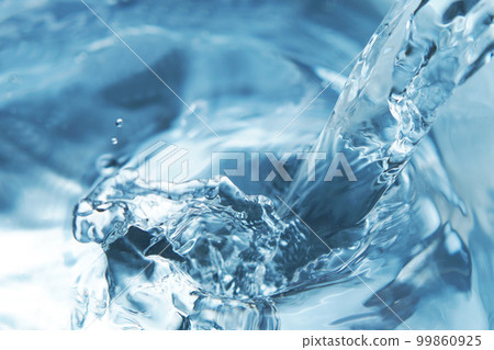 Water falling on the water surface Splashes/water column Water falling on the water surface Splashes/water column 99860925