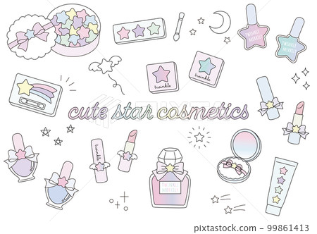 明星化妝品可愛矢量圖素材集 99861413