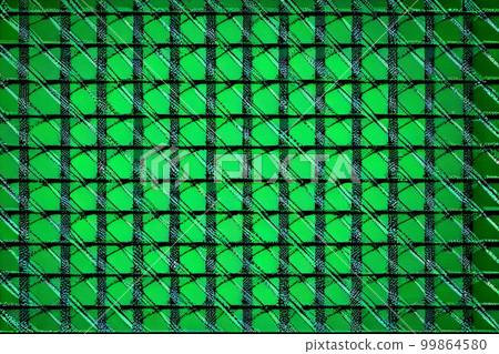 Green pattern with geometric shapes 99864580