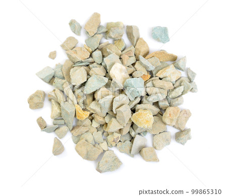 Natural Zeolite mineral Rocks. Isolated on white background 99865310