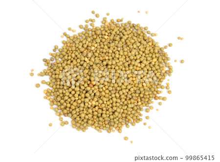 Osmocote fertilizer granules isolated on white background Osmocote fertilizer granules isolated on white background 99865415