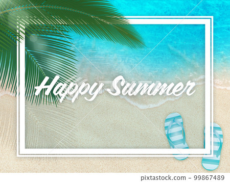 Beach marine blue background material 99867489