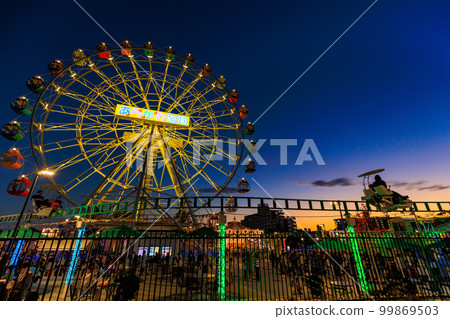 Arakawa Amusement Park, Arakawa Ward, Tokyo (twilight) 99869503
