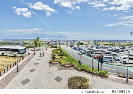 The view of Suruga Bay from the Shin-Tomei Suruga Bay Numazu service area 99869989